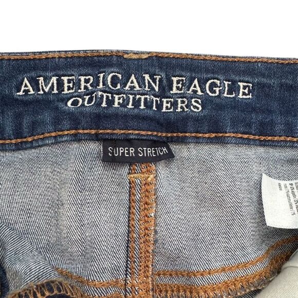 American Eagle Hi-Rise Shortie Jean Shorts Women's Size 4 - Picture 3 of 8